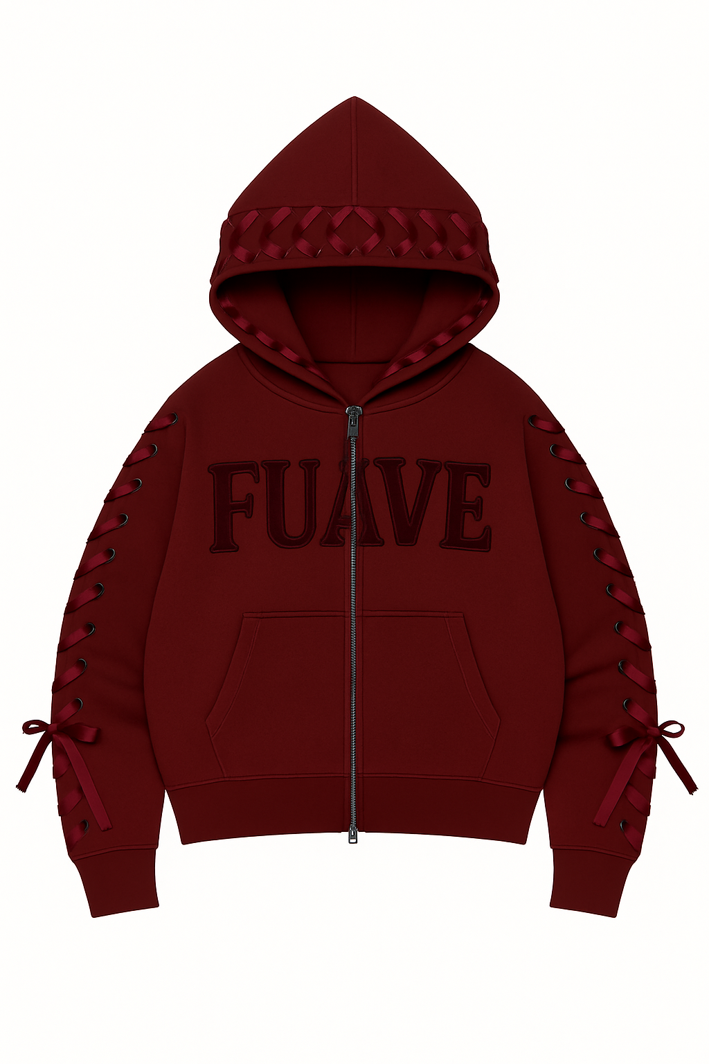 Fuave sRed Ribbon Hoodie