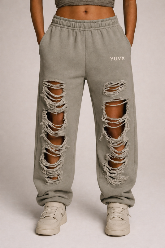 Ripped YUVX Sweatpants